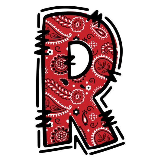 Cowboy Alphabet Fabric Panel 19