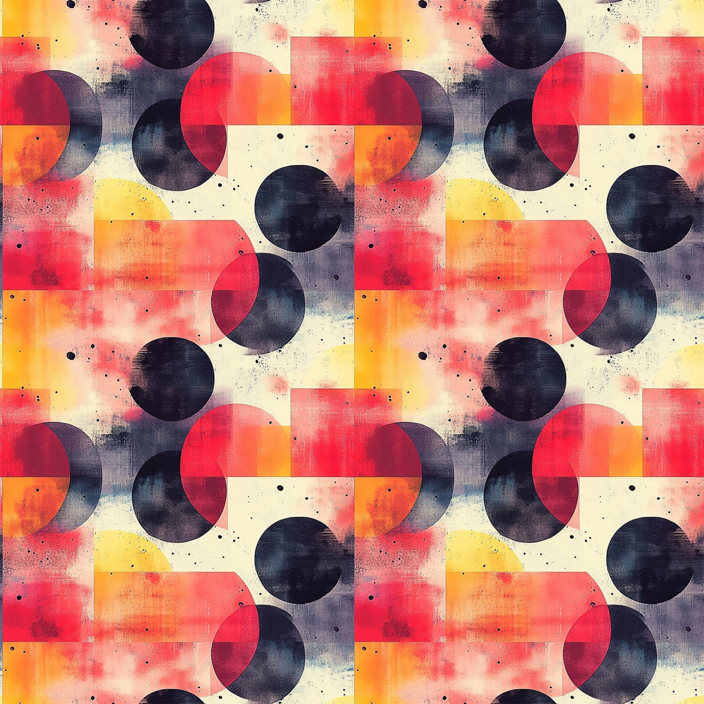 Mid Century Mod Geometric Pattern 10 Quilting Cotton Fabric