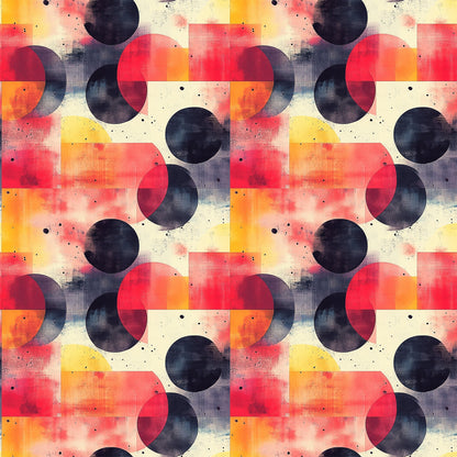 Mid Century Mod Geometric Pattern 10 Quilting Cotton Fabric