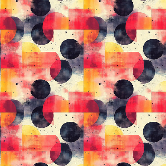 Mid Century Mod Geometric Pattern 10 Quilting Cotton Fabric