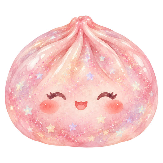 blush pink, rose pink, pastel pink, coral pink, soft pink, sparkly, glitter, stars, celestial, whimsical, cute, kawaii, smiling face, happy character, children's, baby, nursery, girl, feminine, dreamy, magical, rainbow, light and airy, sweet, playful, fantasy, enchanted
