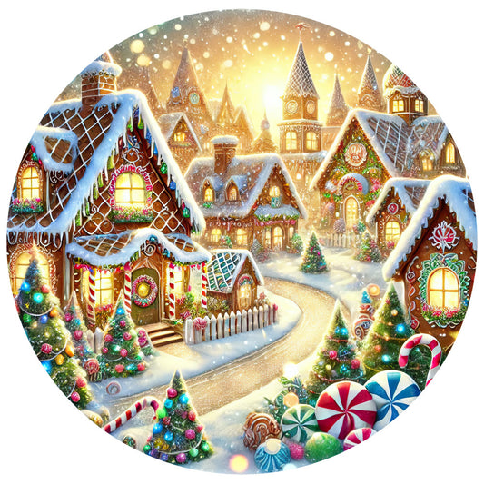 Christmas Villages Fabric Panel 56