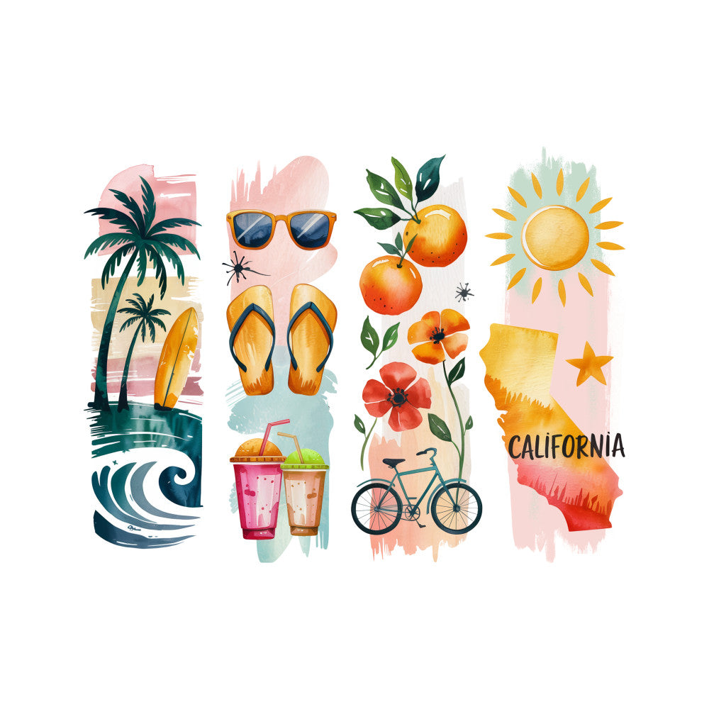 Brushstroke State Fabric Panel 22