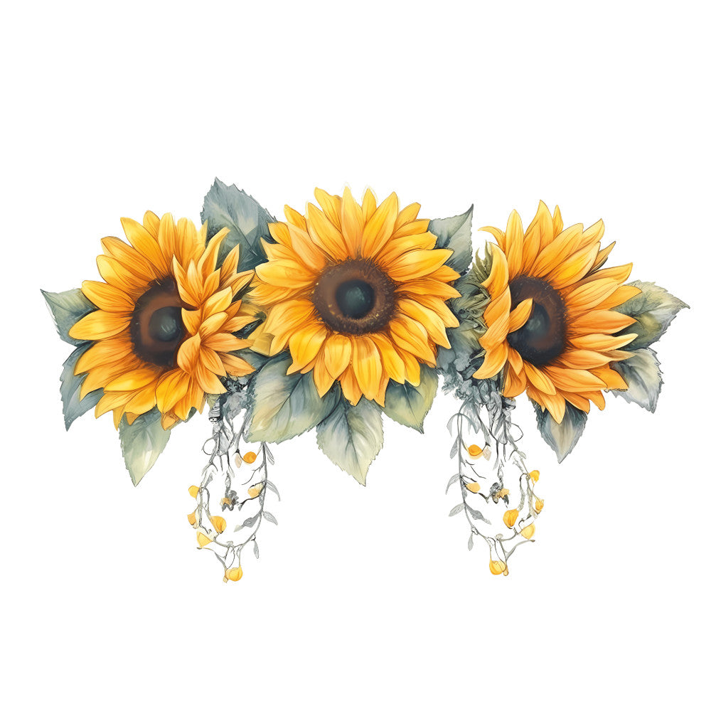 Summer Sunflowers Fabric Panel 19