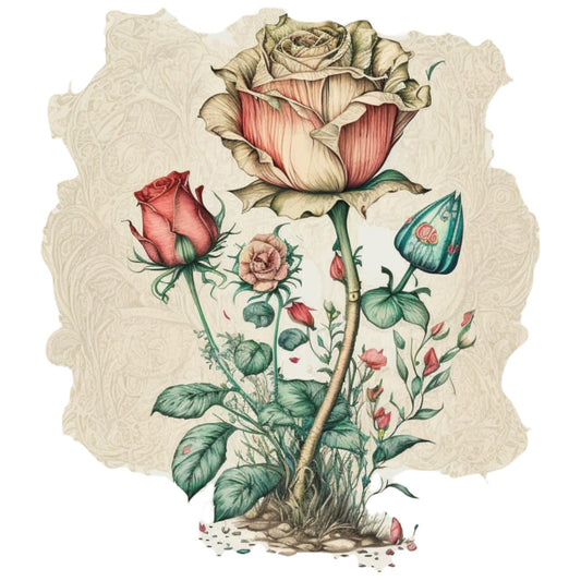 Classic Alice in Wonderland Fabric Panel 33