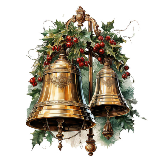 Elegant Christmas Fabric Panel 1