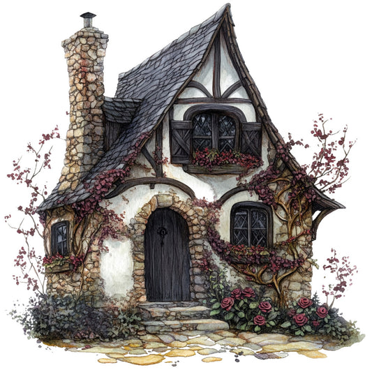 Gothic Cottage Fabric Panel 28