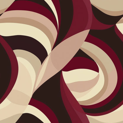 Burgundy Abstract Pattern 8 Quilting Cotton Fabric