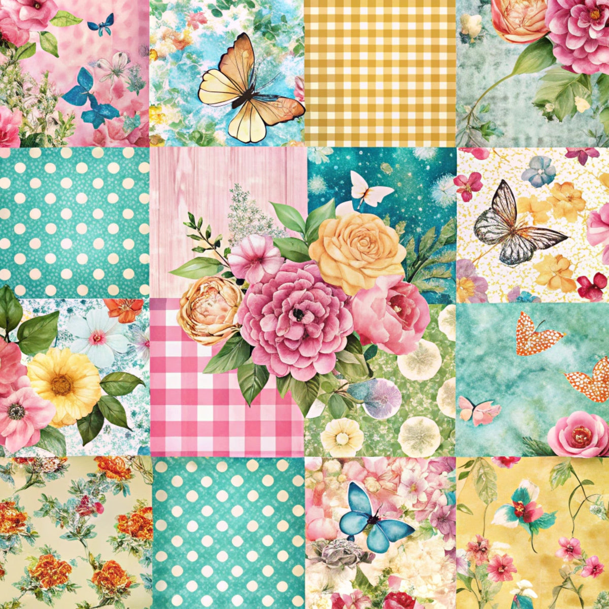 Quilted Daisies Pattern 11 Minky Fabric