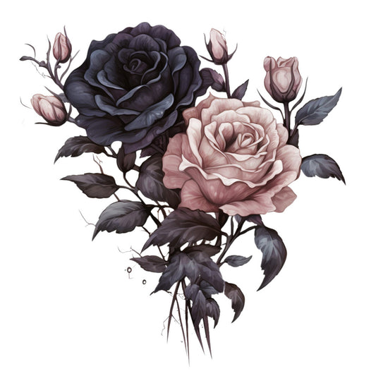 Gothic Floral Fabric Panel 22