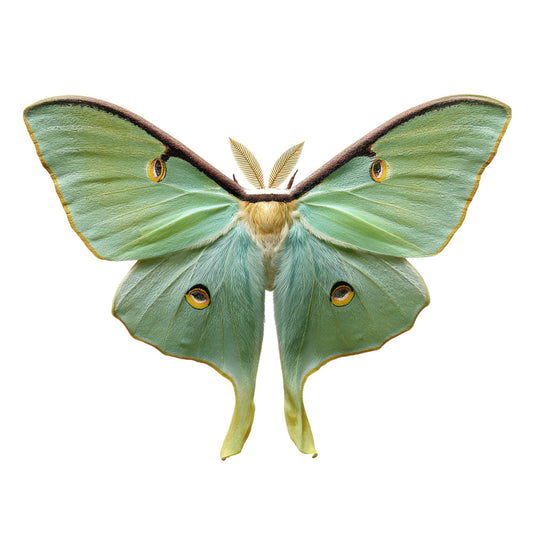 mint green, sage green, pale green, yellow-green, chartreuse, olive green, golden yellow, orange-gold, rust brown, butterfly, moths, insects, nature, wildlife, botanical, whimsical, elegant, spring, summer, natural history, illustration, vintage naturalist, pale yellow, cream, antique illustration, detailed wings, eyespots, garden, decorative, ornamental