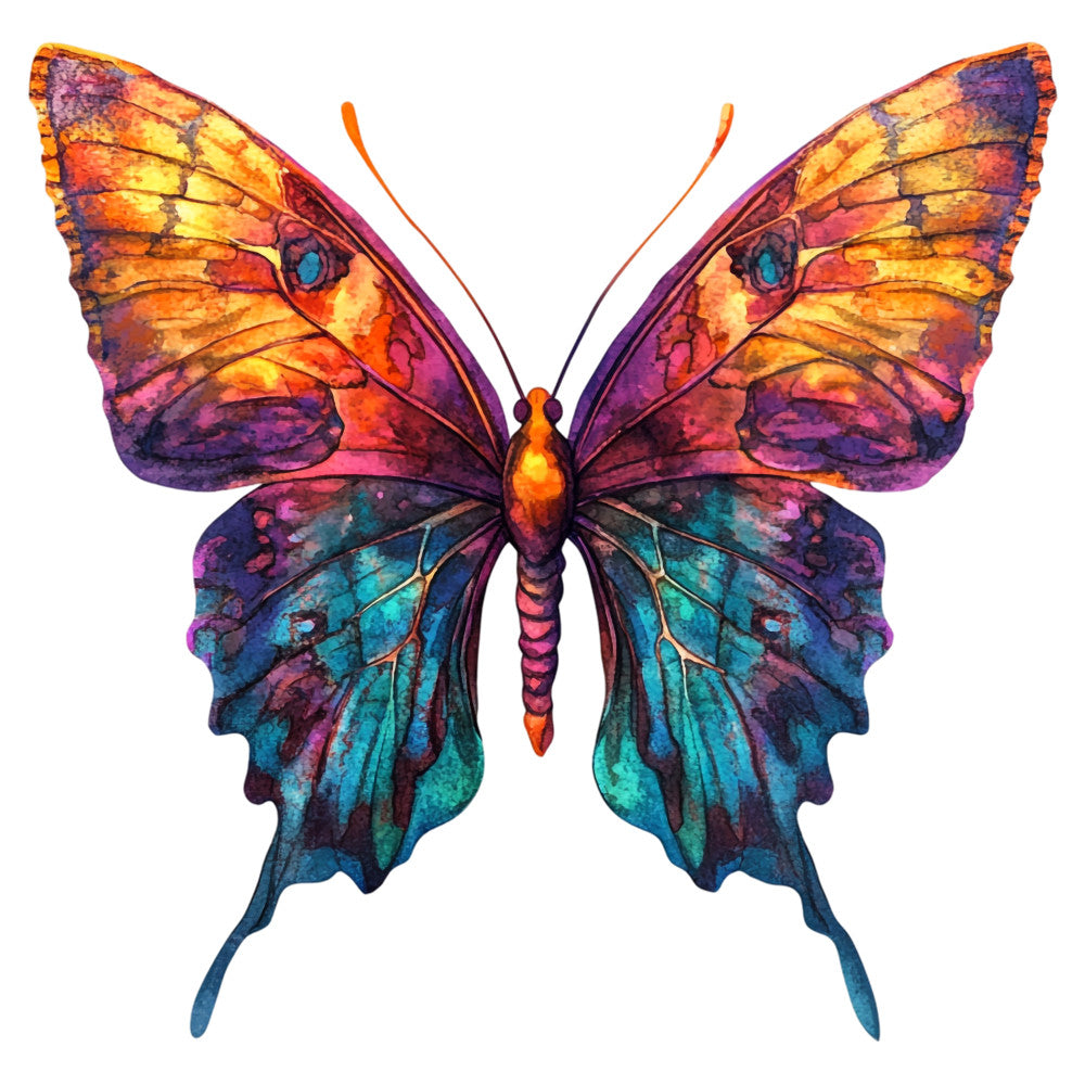 Vibrant Butterflies Fabric Panel 15