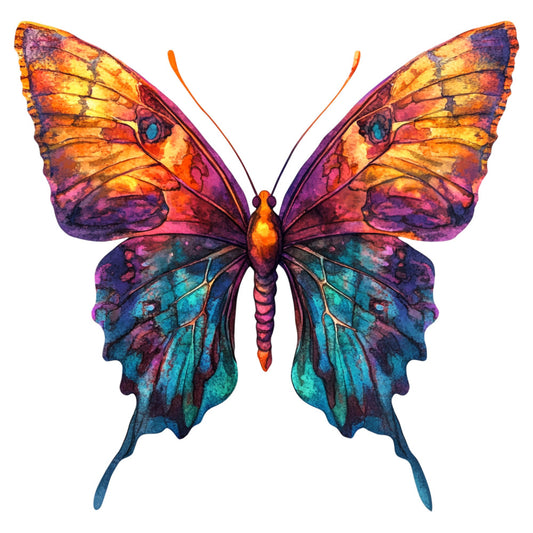 Vibrant Butterflies Fabric Panel 15