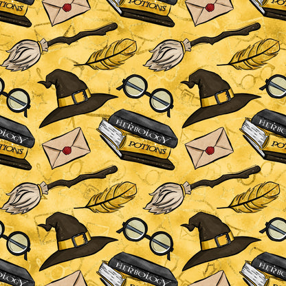 Wizard Magic School Pattern 1 Quilting Cotton Fabric