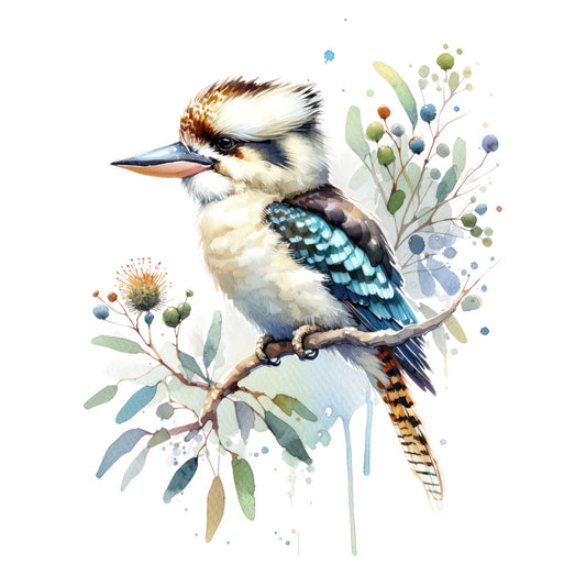 Australian Flora Fauna Fabric Panel 12