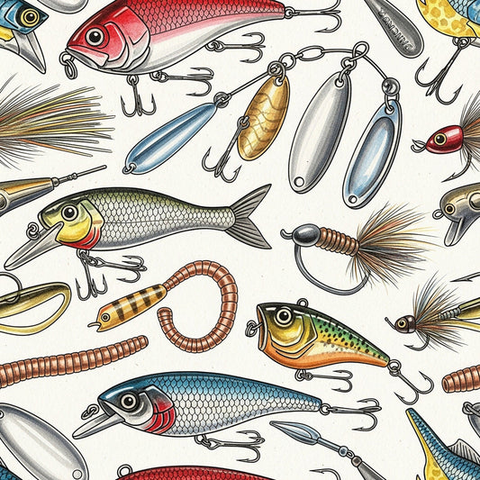 Angler's Vintage Almanac Pattern 6 Minky Fabric