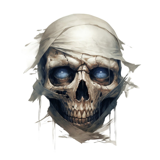 Horror Skulls Fabric Panel 6