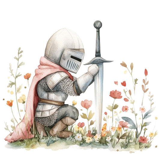 Cute Knight Fabric Panel 28