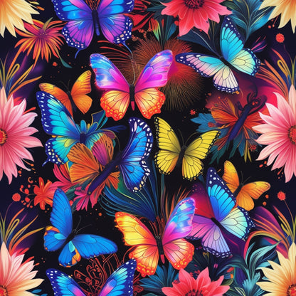 Luminous Wings Pattern 6 Minky Fabric
