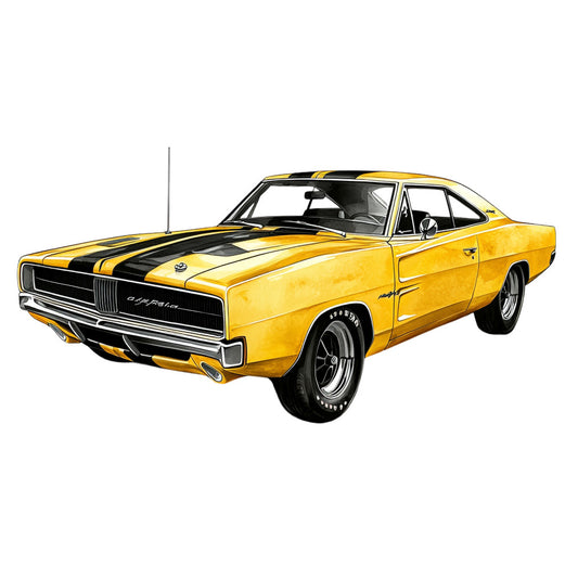 Muscle Cars Fabric Panel 24