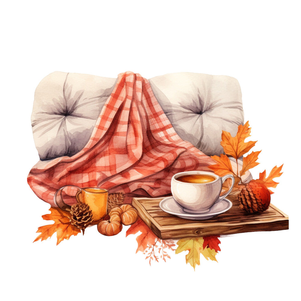 Cozy Autumn Fabric Panel 38