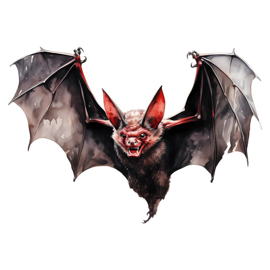 bat, vampire, halloween, spooky, gothic, dark red, deep red, crimson, black, dark brown, charcoal, wings, fangs, scary, horror, nocturnal, evil, menacing, supernatural, creepy, dramatic, bold, striking, animals, creatures, fantasy, whimsical, edgy, dark theme, october