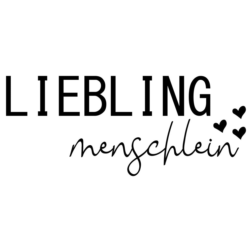 black text, white background, german language, fabric panel, cotton fabric, minimalist design, hearts, script font, love theme, quilting material, crafting supplies, european text, romantic saying, clean layout, monochrome colors, sewing project, textile art, simple graphics, decorative hearts, crafting panel