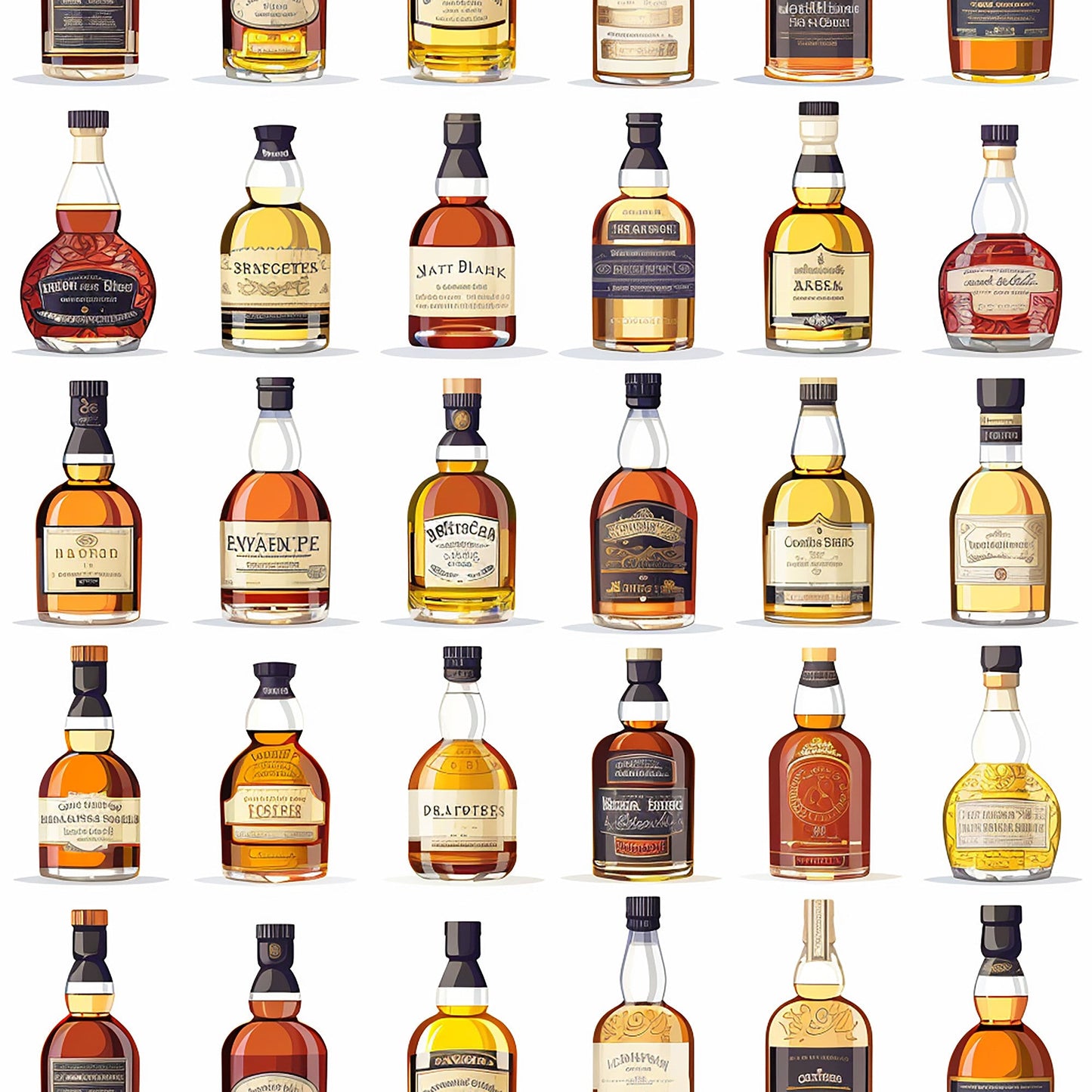 Scottish Whiskey Pattern 7 Quilting Cotton Fabric