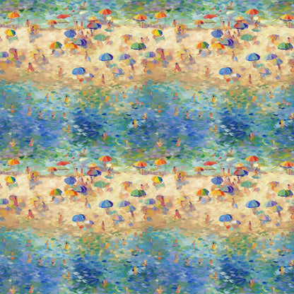 Monet Inspired Art Pattern 12 Quilting Cotton Fabric