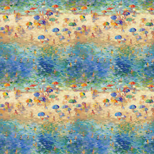 Monet Inspired Art Pattern 12 Quilting Cotton Fabric