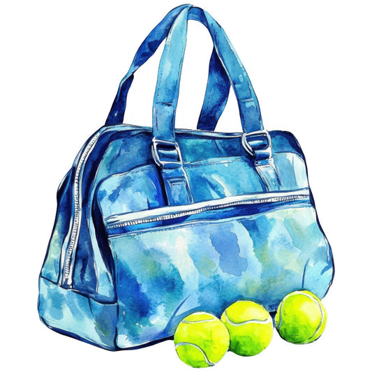 blue watercolor, turquoise, navy blue, light blue, cyan, abstract watercolor, watercolor paint, sports theme, tennis balls, athletic, sporty, modern, contemporary, casual, summer, beach, pool, active wear, neon yellow, lime green, bright yellow, casual style, graphic design, painted effect, brushstroke, artistic, youth, recreation, outdoor sports