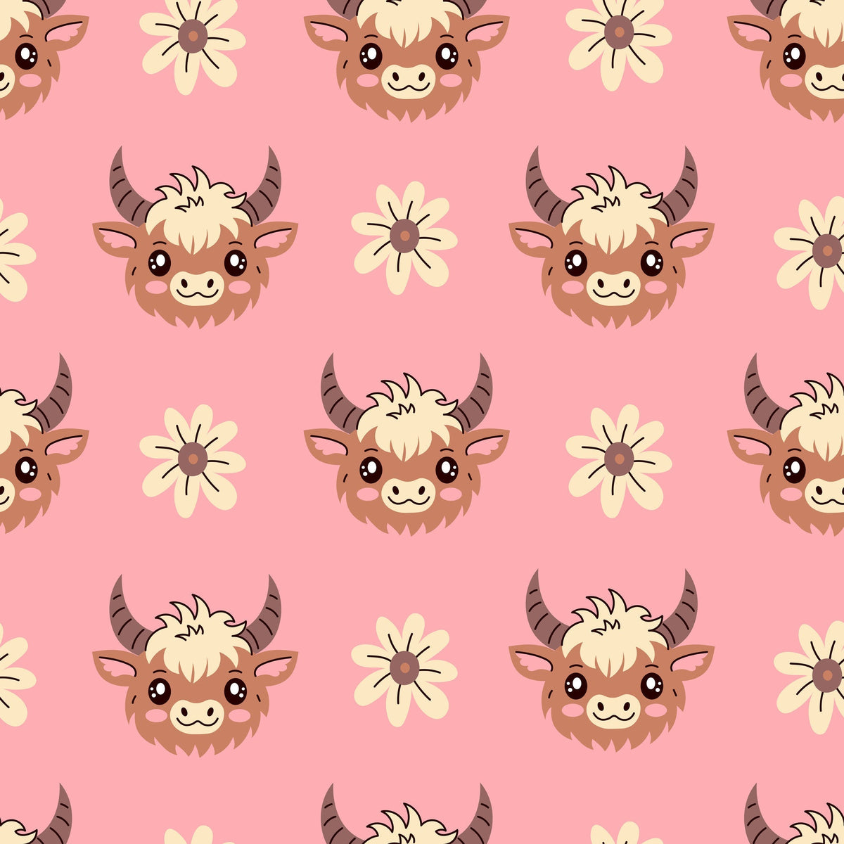 Moo Meadow Pattern 7 Minky Fabric
