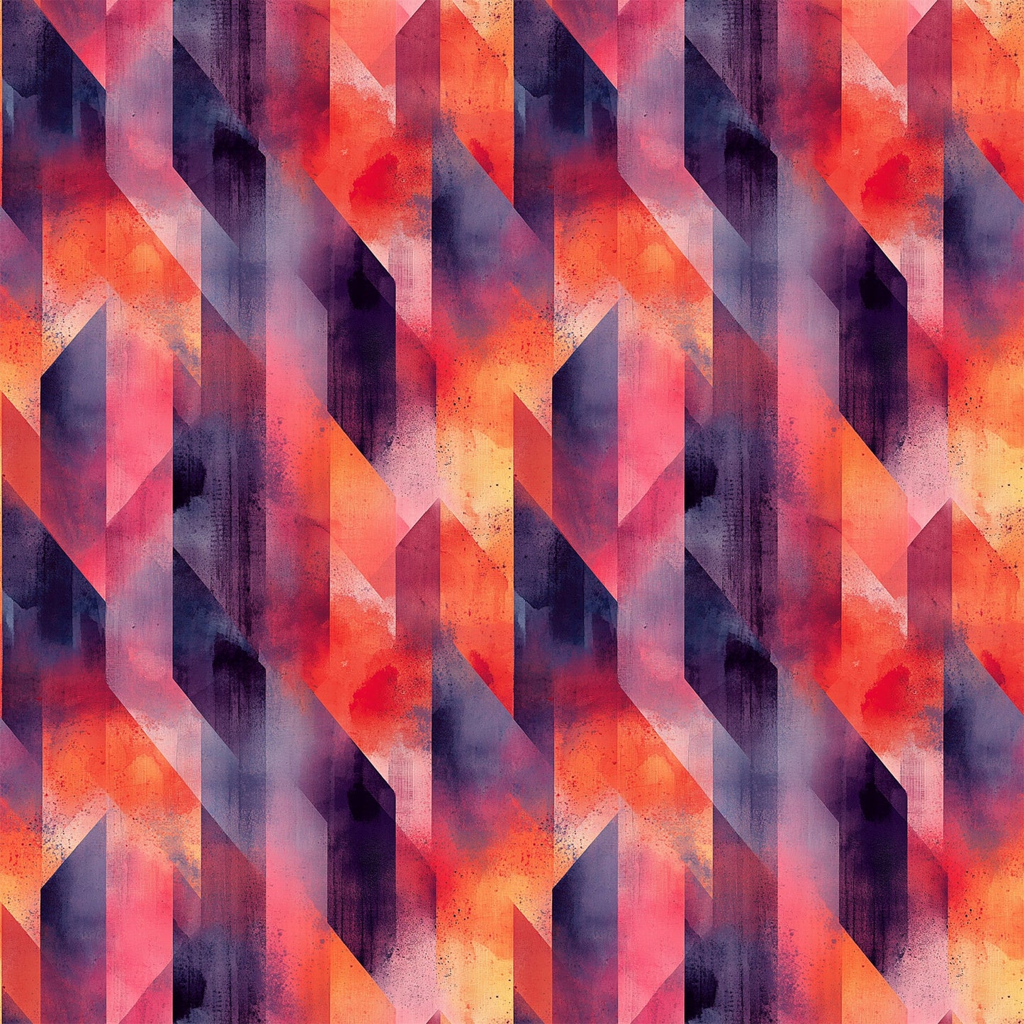 Mid Century Mod Geometric Pattern 9 Quilting Cotton Fabric