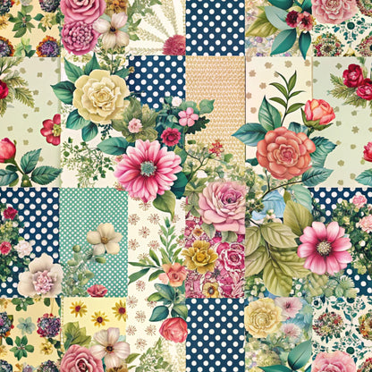 Quilted Daisies Pattern 21 Minky Fabric