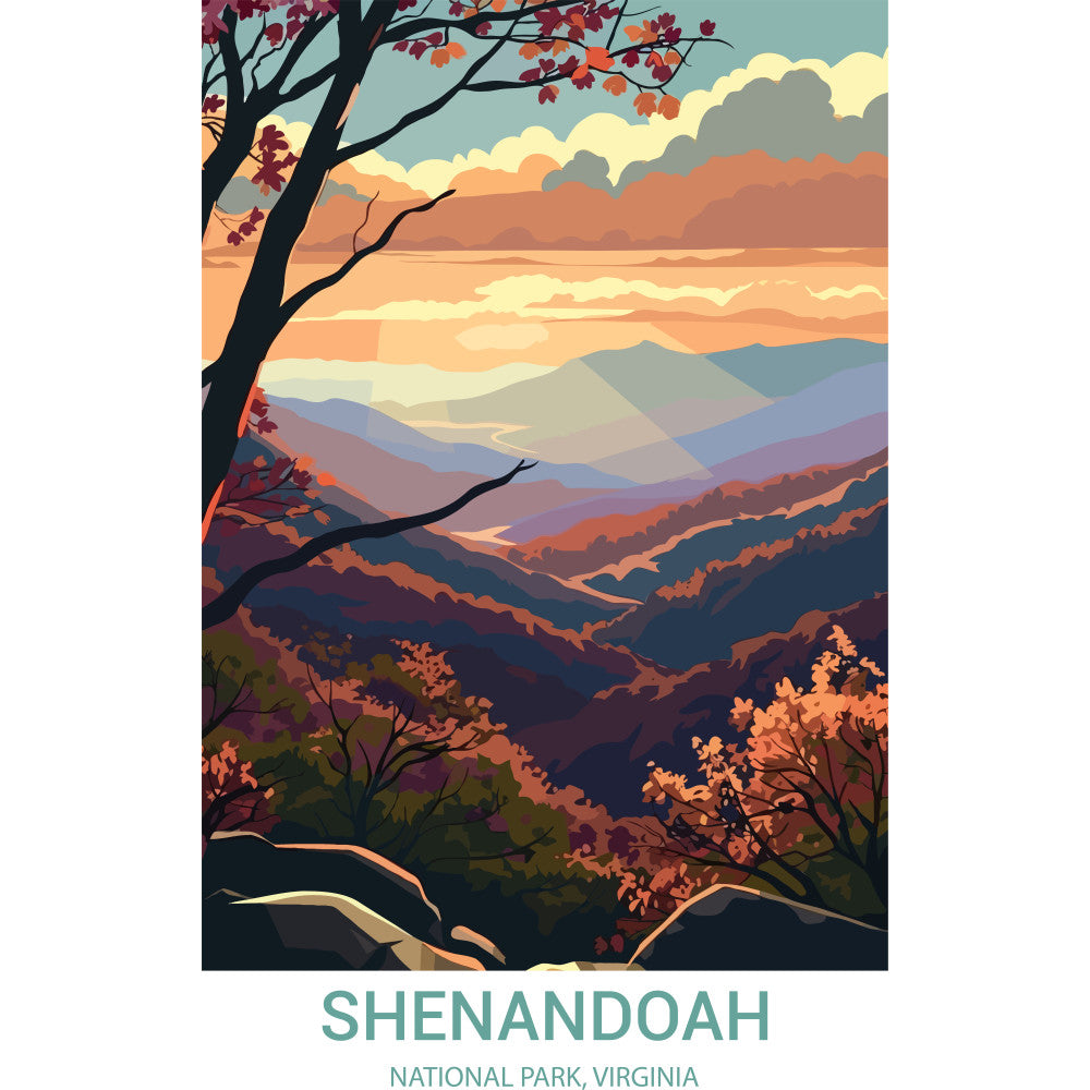 National Parks Posters Fabric Panel 45