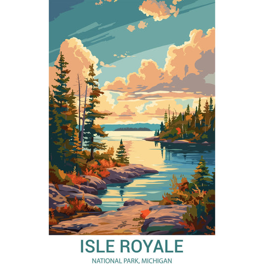 National Parks Posters Fabric Panel 27