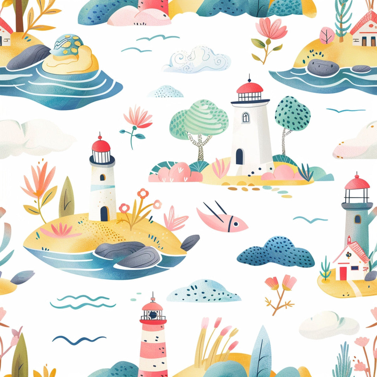 Blossom Beacon Isles Pattern 4 Minky Fabric