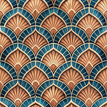Art Deco Pattern 5 Quilting Cotton Fabric