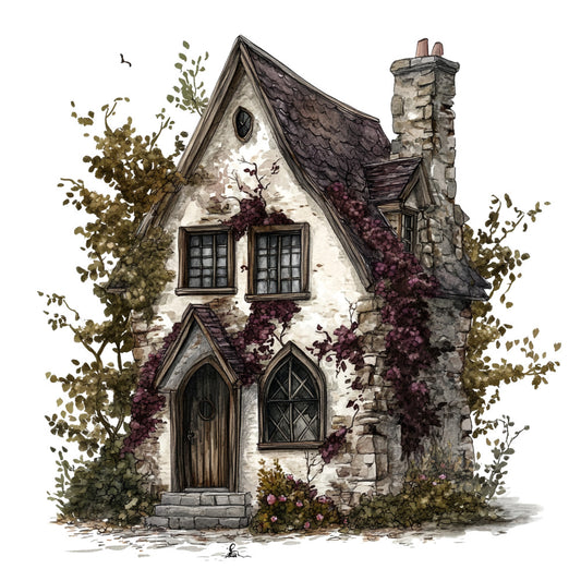 Gothic Cottage Fabric Panel 27