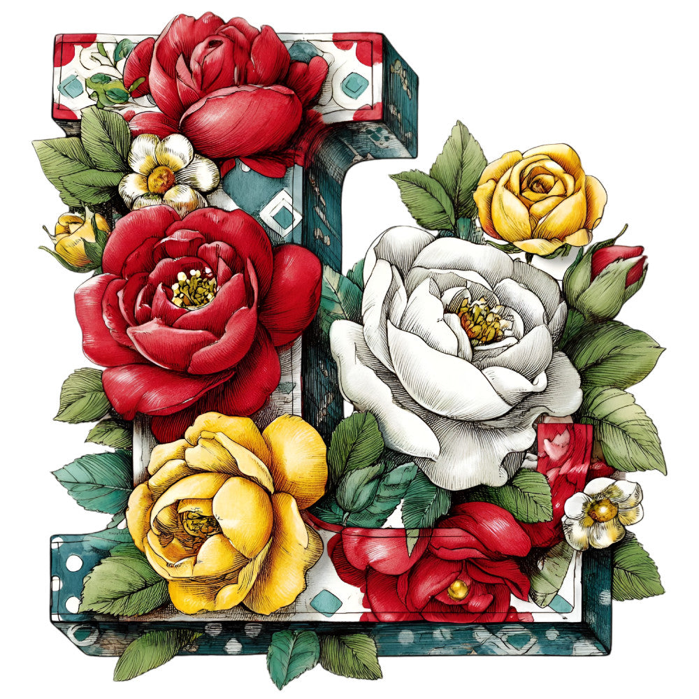 Wedding Alphabet Fabric Panel 19