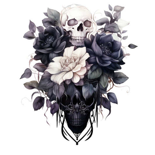 Gothic Floral Fabric Panel 26