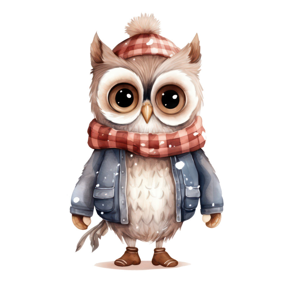 Woodland Animals in Clothes Fabric Panel 4