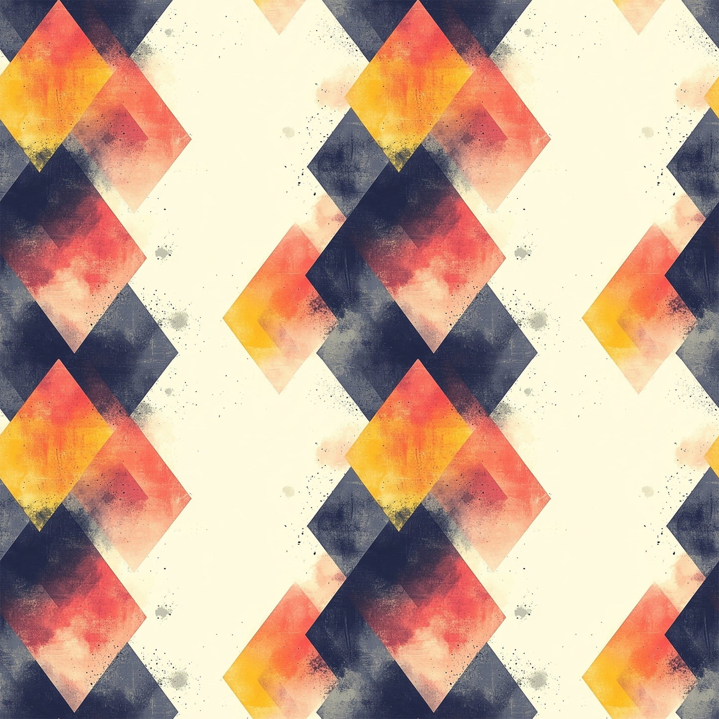 Mid Century Mod Geometric Pattern 11 Quilting Cotton Fabric