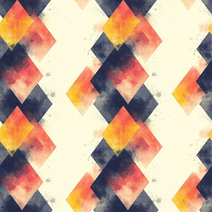 Mid Century Mod Geometric Pattern 11 Quilting Cotton Fabric