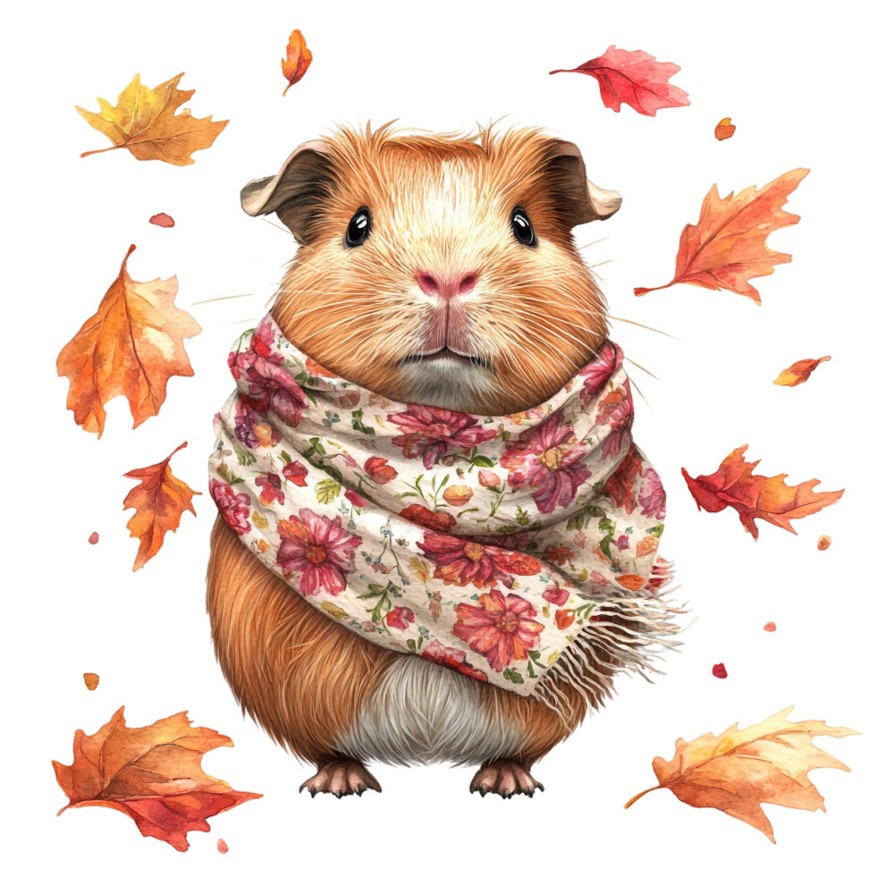 Cute Guinea Pigs Fabric Panel 40