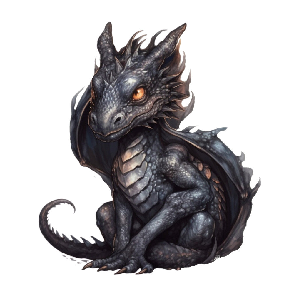 Gothic Dragons Fabric Panel 8