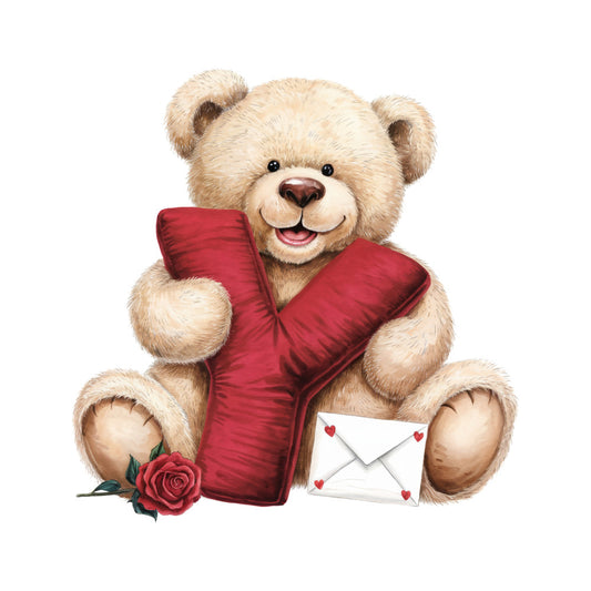 Valentines Day Alphabet Fabric Panel 31