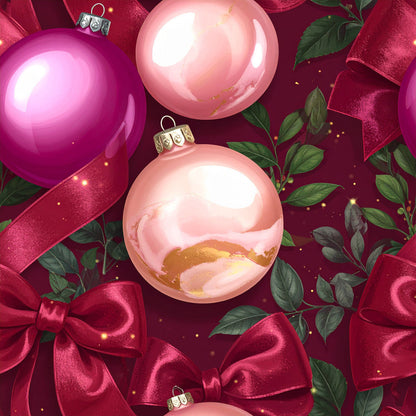 Velvet Noel Garden Pattern 20 Minky Fabric
