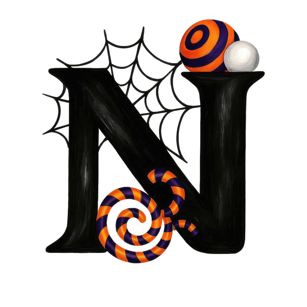 Halloween Alphabet Fabric Panel 7