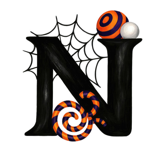 Halloween Alphabet Fabric Panel 7